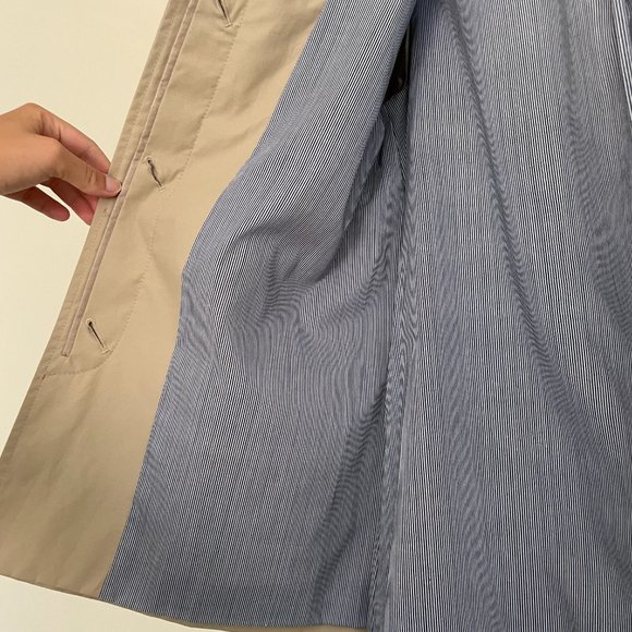 NWOT Zara Cream Water Repellent Parka Coat Trench - Picture 5 of 8